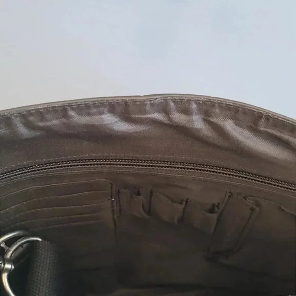 NWT Wilson Leather Real Leather Top Rod Briefcase Laptop Leather Bag Black